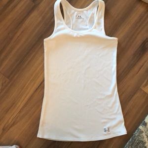 Under Armour white heat tech tank